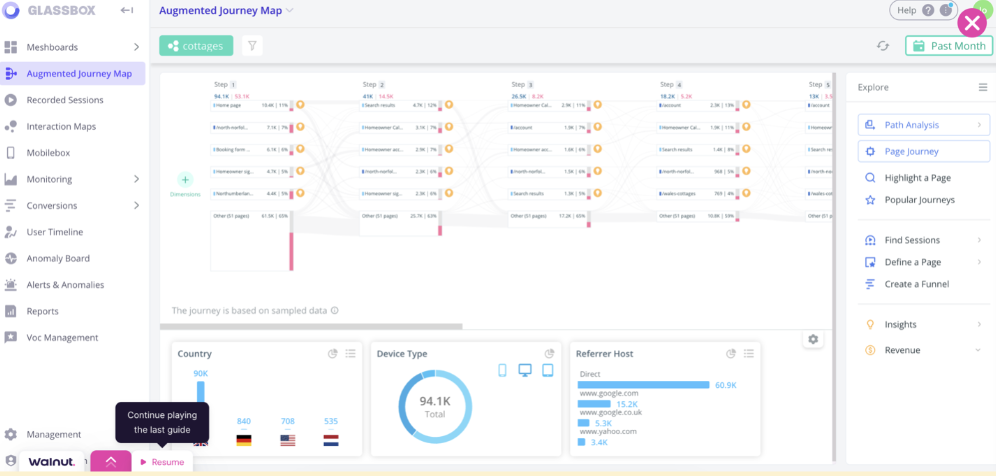 Customer journey mapping tool